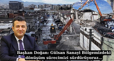 Samsun'da Gülsan Sanayi Sitesi'nde yıkım çalışmaları devam ediyor