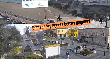 Samsun'da kış ortasında bahar havası 20 derece sıcaklık