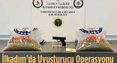 Samsun'da Skunk ve Ruhsatsız Tabanca Ele Geçirildi