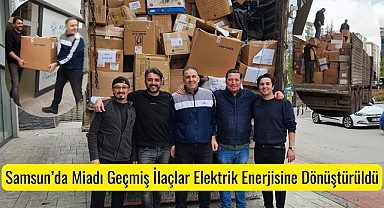 Samsun Eczacı Odası 15 ton ilacı imha etti