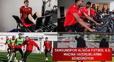 Samsunspor Aliağa Futbol A.Ş. Maçına Hazırlıklarını Sürdürüyor