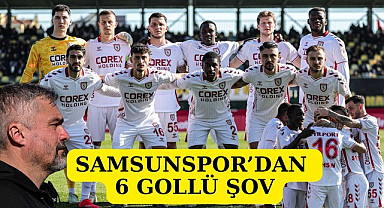 Samsunspor Türkiye Kupası maçında Aliağa'ya gol yağmuru