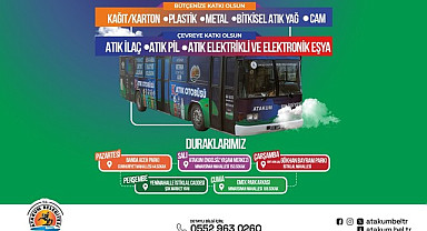 Atakum Belediyesi Katık Otobüsü sıfır atıkla doğayı korumaya devam ediyor 