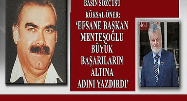 Basın Sözcüsü Köksal Öner Hasbi Menteşoğlu'nu andı!