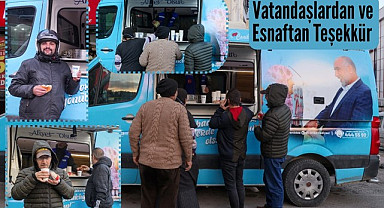 Canik Belediyesi'nden gönülleri ısıtan ikram