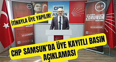 CHP Samsun’da yoksullukla mücadele açıklamasının yanında düşündüren üye çalışması!