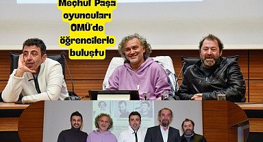 Meçhul Paşa oyuncuları Samsun'da öğrencilerle buluştu