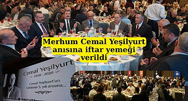 Samsun'da merhum Cemal Yeşilyurt anısına iftar yemeği verildi