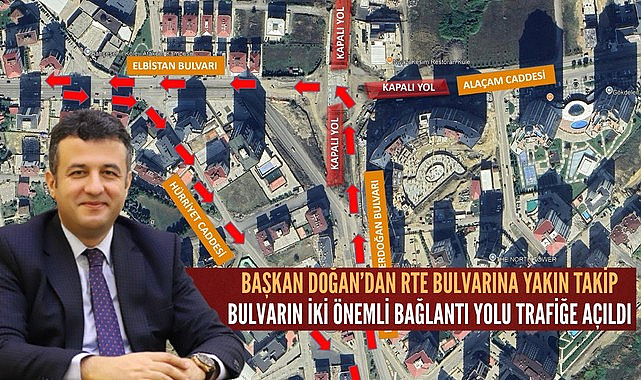 Samsun'da Recep Tayyip Erdoğan Bulvarı'nın iki önemli bağlantı yolu trafiğe açıldı