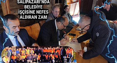 Samsun'da Salıpazarı Belediyesi İşçilerine Yüzde 37 ila 44 oranında zam