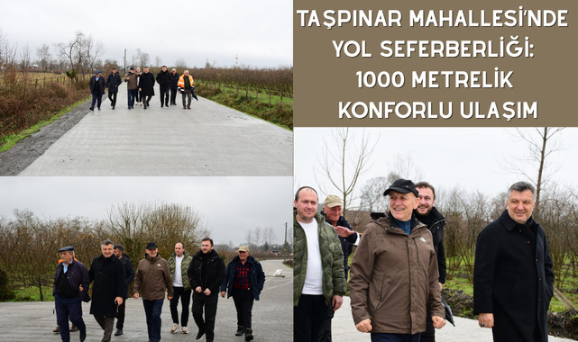 Taşpınar Mahallesi'nde yol seferberliği: 1000 metrelik konforlu ulaşım