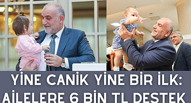 Yine Canik Yine Bir İlk: Ailelere 6 Bin TL Destek 
