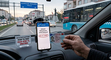 Ehliyetinizin arkasına bakın ceza yemekten kurtulun!