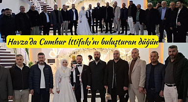 Havza'da Fatih Yaman ve Feyzanur Türkmenoğlu dünyaevine girdi