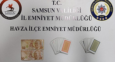 Havza'da kumar denetiminde 7 şahsa 81 Bin TL ceza