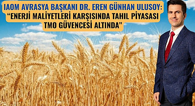 IAOM Avrasya Başkanı Dr. Eren Günhan Ulusoy: Tahıl piyasası TMO güvencesi altında