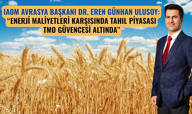 IAOM Avrasya Başkanı Dr. Eren Günhan Ulusoy: Tahıl piyasası TMO güvencesi altında