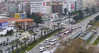 Samsun'da Ramazan bayramı etkisi şehir kilit caddeler insan seli