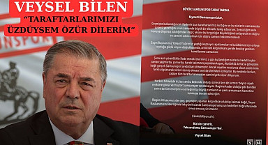 Veysel Bilen Samsunspor taraftarlarından özür diledi!