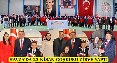 Havza'da 23 Nisan Coşkusu! Başkan İkiz çocuklar geleceğin en büyük gücü