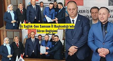 Samsun'da Dursun Akın görevini Levent Özkaragöz’e devretti