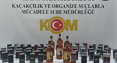 Samsun'da kaçak parfüm ve içki operasyonu
