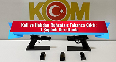 Samsun'da Koli ve Halıdan Ruhsatsız Tabanca Çıktı