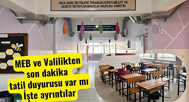 Samsun son dakika Samsun'da bugün ve yarın okullar tatil mi?