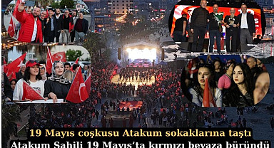 Atakum Sahili 19 Mayıs'ta kırmızı beyaza büründü