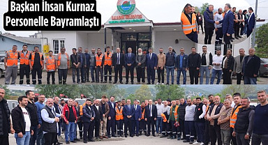 Başkan İhsan Kurnaz Personelle Bayramlaştı