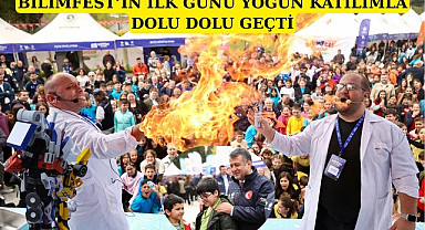 Samsun'da BİLİMFEST renkli görüntülere sahne oldu