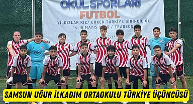 Samsun Uğur İlkadım Ortaokulu Türkiye Üçüncüsü oldu