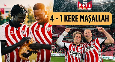 Samsunspor'dan skora gönderme 4-1 kere maşallah!