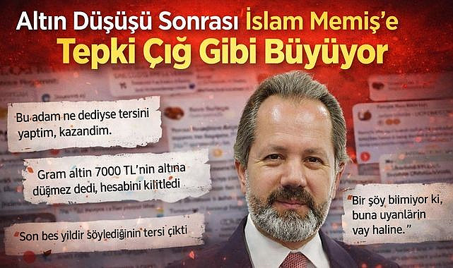 Altın neden düşüyor İslam Memiş'e sert eleştiriler! İslam Memiş kimdir?