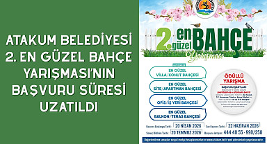 Atakum Belediyesi 2. En Güzel Bahçe Yarışması’nın başvuru süresi uzatıldı