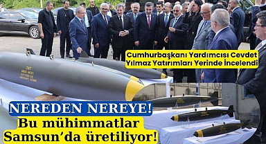 Cumhurbaşkanı Yardımcısı Cevdet Yılmaz Samsun'da, yatırımlar yerinde incelendi