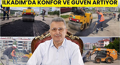 İlkadım Belediyesi ilçedeki yolları yeniliyor