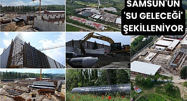 Samsun'da Selahattin Ereren İçme Suyu Arıtma Tesisi 2. Kademe İnşaatı devam ediyor