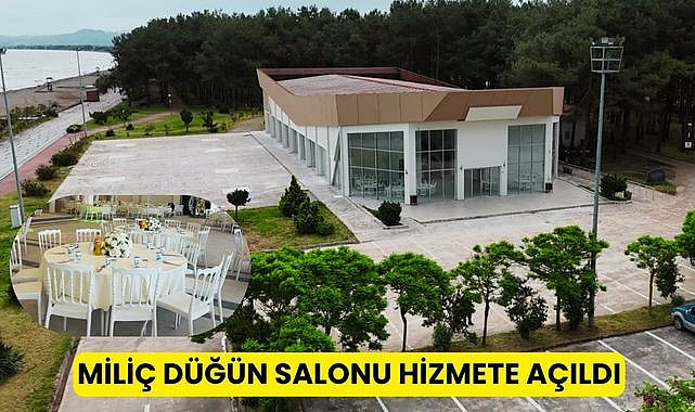 Samsun'da Terme Miliç Tesisleri Düğün Salonu hizmete açıldı