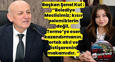 Terme Belediye Başkanı Şenol Kul'dan Rümeysa Eker Açıklaması