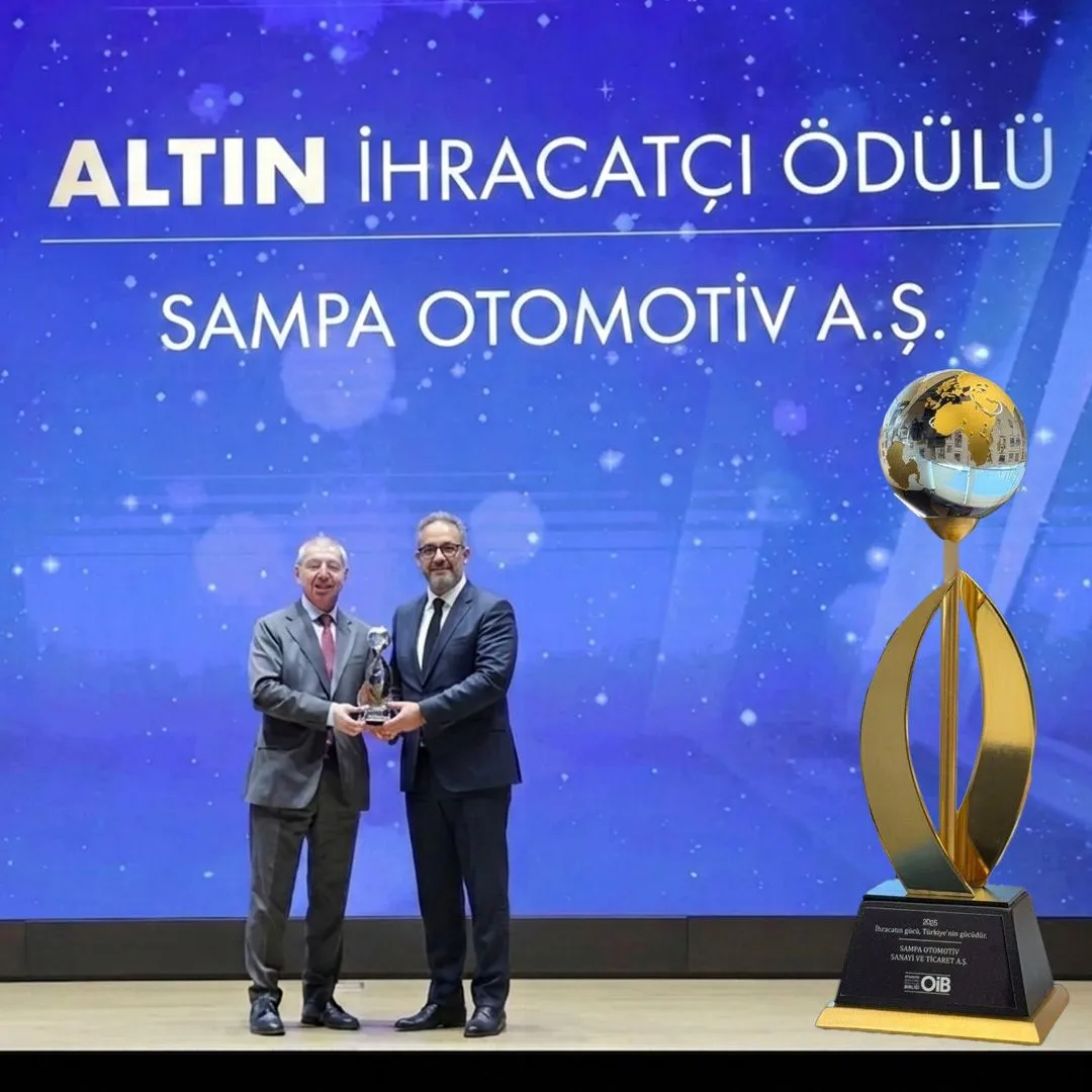 SAMPA Altın İhracatçı Ödülüne Layık Görüldü SAMPA Altın İhracatçı Ödülüne Layık Görüldü