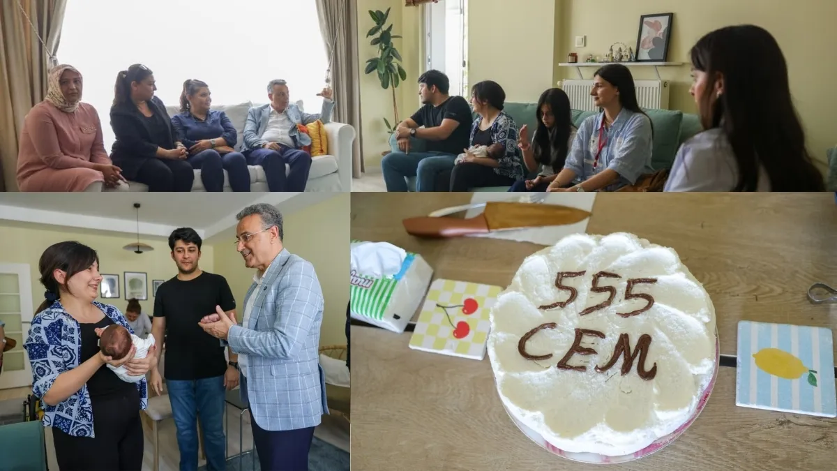 İlkadım'ın 555’inci bebeği dünyaya geldi ilk hediyesi başkan Kurnaz'dan İlkadım'ın 555’inci bebeği dünyaya geldi ilk hediyesi başkan Kurnaz'dan