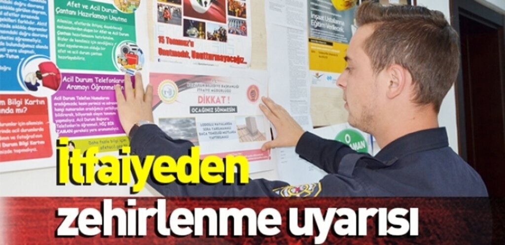 İtfaiyeden yangın ve zehirlenme uyarısı