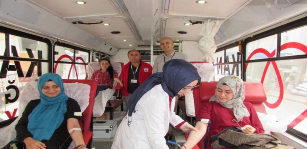 Kavak ilçesi'nde kan bağışı kampanyası