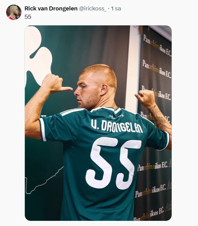 Rick van Drongelen Samsunlu oldu, Panathinaikos’ta 55 numarayı giyecek! Rick van Drongelen Samsunlu oldu, Panathinaikos’ta 55 numarayı giyecek!