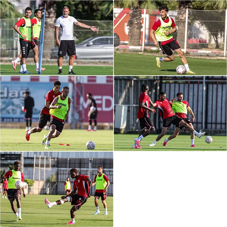 Samsunspor&rsquo;da Yeni Sezon Hazırlıkları S&uuml;r&uuml;yor: Akşam İdmanında Yoğun Tempo