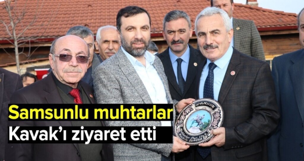 Samsunlu muhtarlar Kavak’ı ziyaret etti