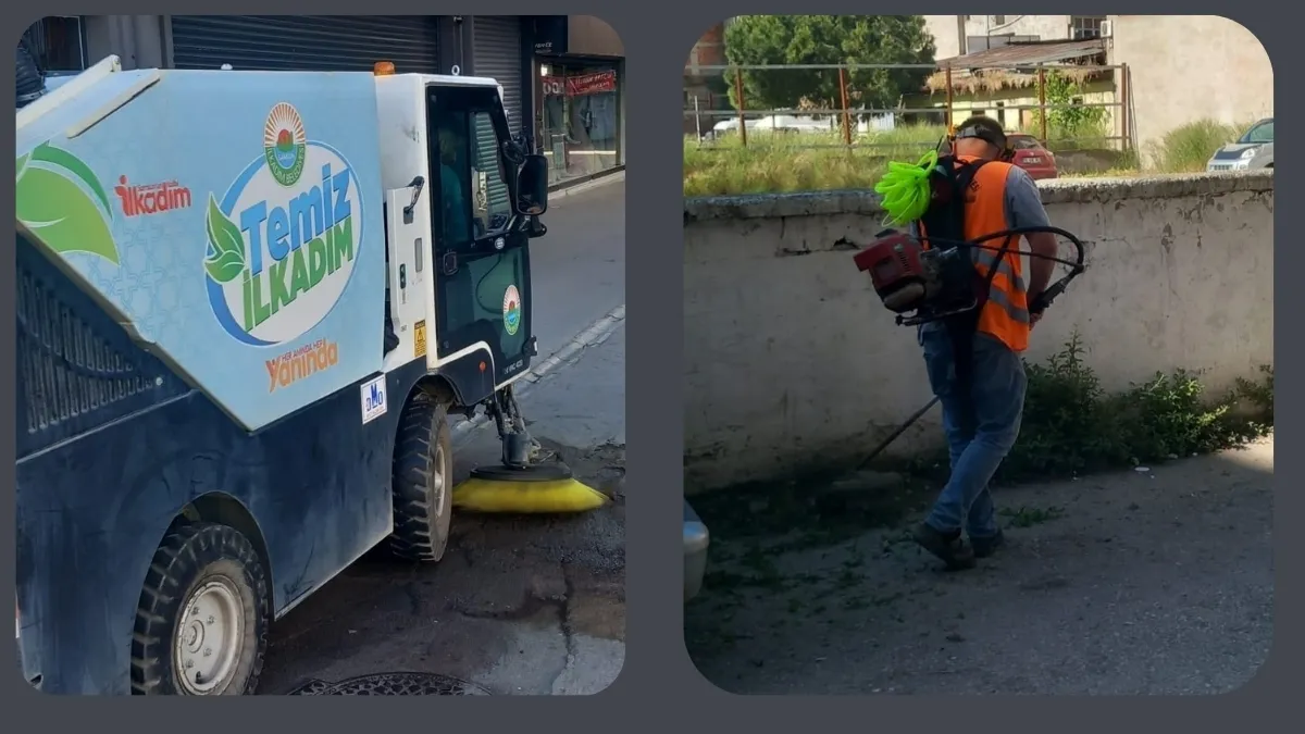 ilkadım Belediyesi Köşe Bucak Temizliyor ilkadım Belediyesi Köşe Bucak Temizliyor