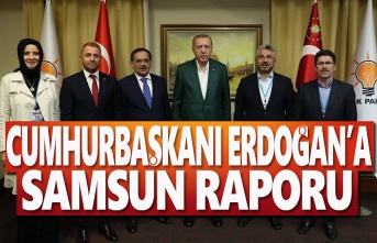 Cumhurbaşkanı Erdoğan'a Samsun Raporu