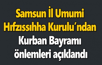 Samsun'da Kurban Bayramı önlemleri açıklandı